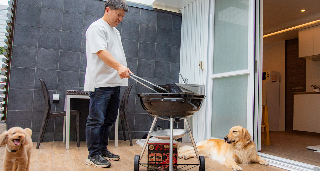 愛犬と過ごす、自然に囲まれた休日