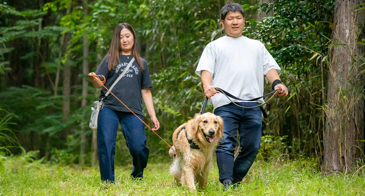 愛犬と過ごす、自然に囲まれた休日