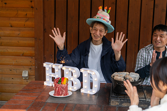 誕生日お祝い風景